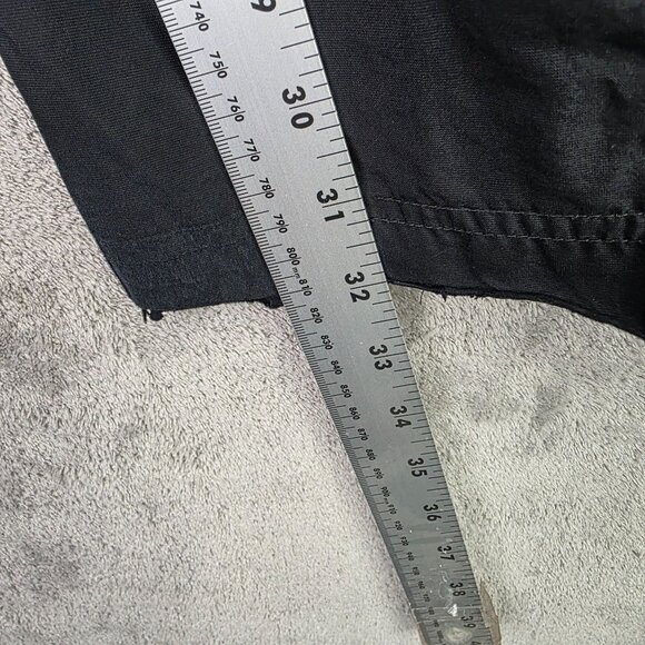 Mens Nike Black Athletic Track Pants Polyester Side Zip Drawstring Size XXL - Picture 6 of 9